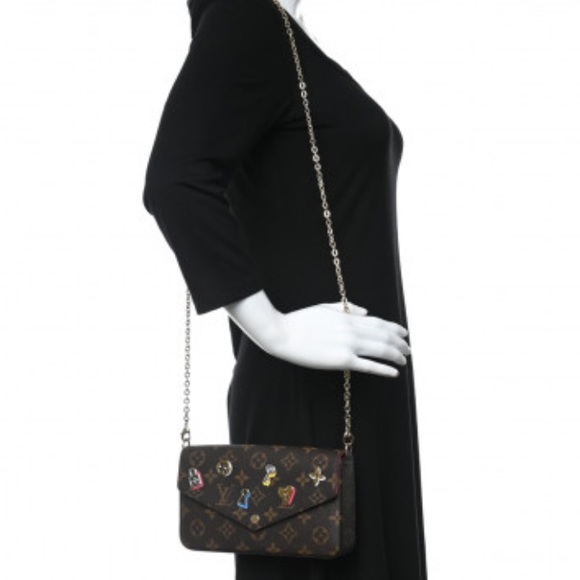 LOUIS VUITTON Felicie limited edition 3pc crossbody bag pochette - Picture 1 of 8